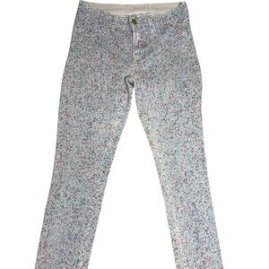 MiH Bonn Jeans in Monet Paint Splatter Multicolor‎ 28 Skinny Hi Rise Stretch
